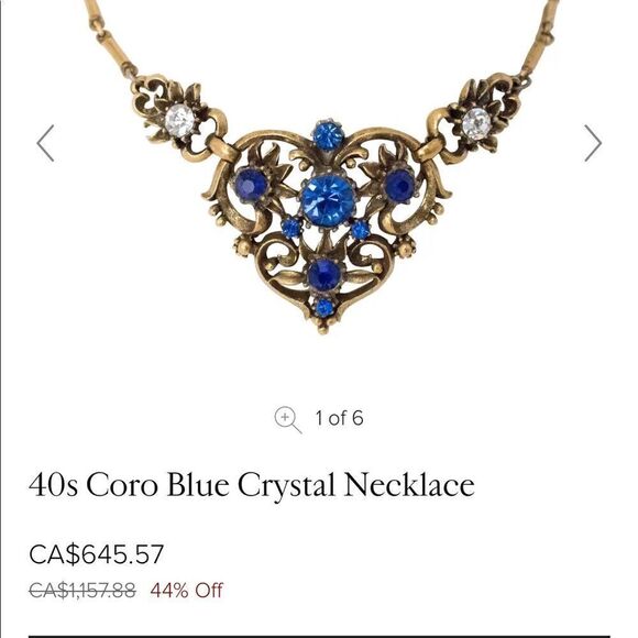 ⭐️ 💛 Coro 1940s Crystal Complete Set - Picture 9 of 9